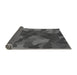 Thickness of Patterned Dark Gray Black Rug, pat3149gry