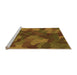 Sideview of Machine Washable Transitional Dark Bronze Brown Rug, wshpat3149org