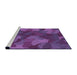 Sideview of Machine Washable Transitional Purple Rug, wshpat3149pur