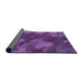 Thickness of Patterned Purple Rug, pat3149pur