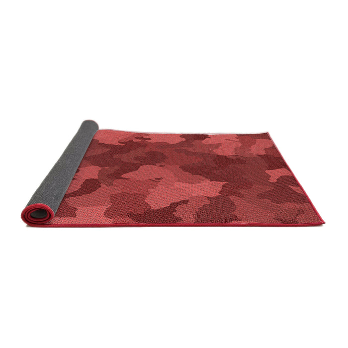 Thickness of Patterned Red Rug, pat3149rd