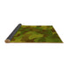 Thickness of Patterned Dark Yellow Green Rug, pat3149yw