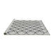 Sideview of Machine Washable Transitional Platinum Gray Rug, wshpat315gry