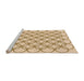 Sideview of Machine Washable Transitional Golden Blonde Gold Rug, wshpat315org