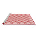 Sideview of Machine Washable Transitional Light Red Pink Rug, wshpat315rd