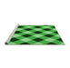 Sideview of Machine Washable Transitional Green Rug, wshpat3150grn