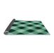 Thickness of Patterned Medium Teal Green Rug, pat3150lblu