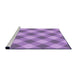 Sideview of Machine Washable Transitional Violet Purple Rug, wshpat3151pur