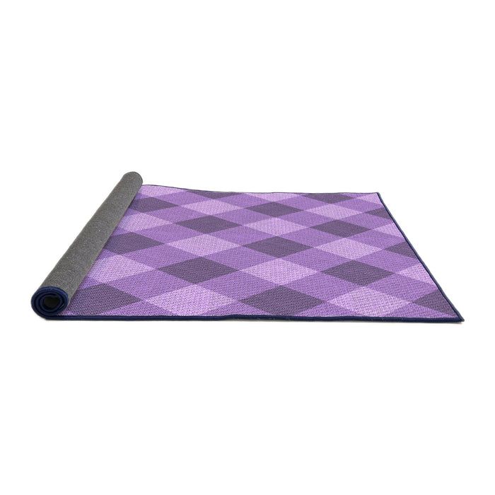 Thickness of Patterned Violet Purple Rug, pat3151pur