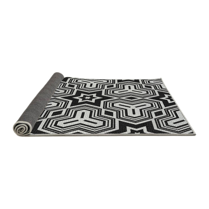 Thickness of Patterned Midnight Gray Rug, pat3152gry