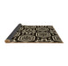 Thickness of Patterned Camel Brown Rug, pat3153brn