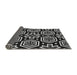 Thickness of Patterned Black Rug, pat3153gry