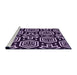 Sideview of Machine Washable Transitional Deep Purple Rug, wshpat3153pur