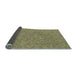 Thickness of Patterned Green Rug, pat3154lblu