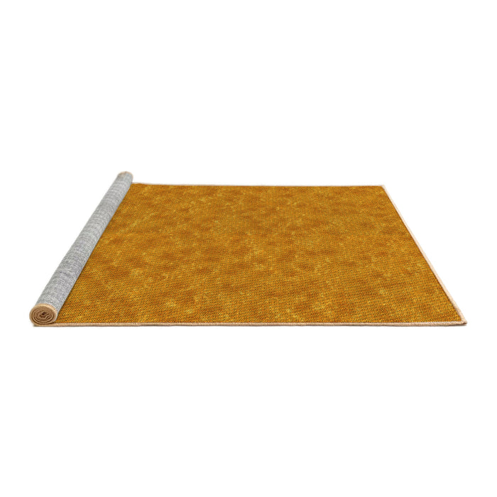 Sideview of Machine Washable Transitional Orange Red Orange Rug, wshpat3154yw