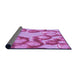 Thickness of Patterned Violet Purple Rug, pat3155pur