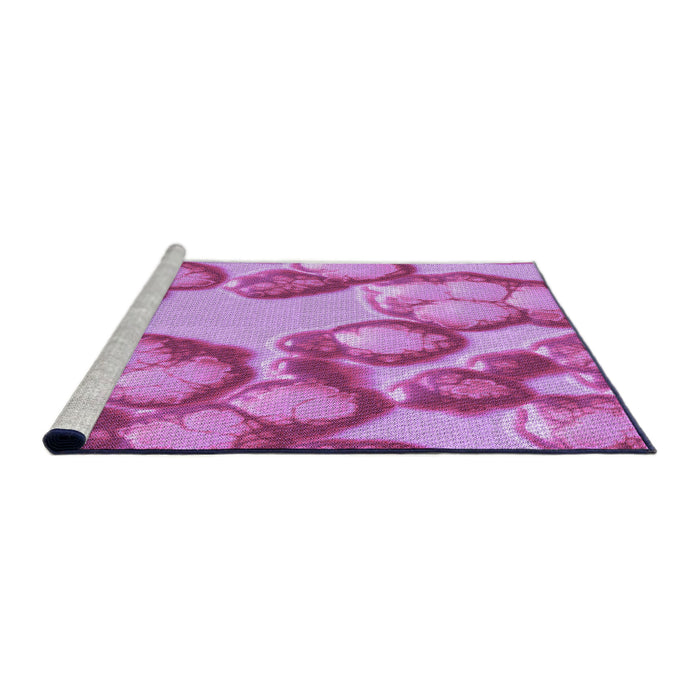 Sideview of Machine Washable Transitional Violet Purple Rug, wshpat3155pur