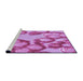 Sideview of Machine Washable Transitional Violet Purple Rug, wshpat3155pur