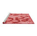 Sideview of Machine Washable Transitional Light Coral Pink Rug, wshpat3155rd