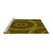 Sideview of Machine Washable Transitional Bakers Brown Rug, wshpat3156yw