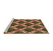 Sideview of Machine Washable Transitional Bronze Brown Rug, wshpat3158brn