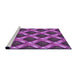 Sideview of Machine Washable Transitional Medium Orchid Purple Rug, wshpat3158pur