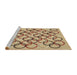 Sideview of Machine Washable Transitional Light Brown Rug, wshpat316brn