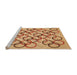 Sideview of Machine Washable Transitional Yellow Orange Rug, wshpat316org