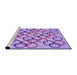 Sideview of Machine Washable Transitional Mauve Purple Rug, wshpat316pur