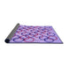 Thickness of Patterned Mauve Purple Rug, pat316pur