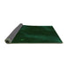 Thickness of Patterned Deep Emerald Green Rug, pat3160grn