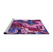 Sideview of Machine Washable Transitional Purple Rug, wshpat3161pur