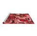 Sideview of Machine Washable Transitional Cranberry Red Rug, wshpat3161rd