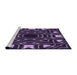 Sideview of Machine Washable Transitional Deep Purple Rug, wshpat3163pur