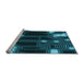 Sideview of Machine Washable Transitional Dark Turquoise Green Rug, wshpat3164lblu