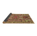 Thickness of Patterned Golden Gold Rug, pat3165brn