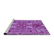 Sideview of Machine Washable Transitional Purple Rug, wshpat3165pur