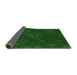 Thickness of Patterned Green Rug, pat3166grn