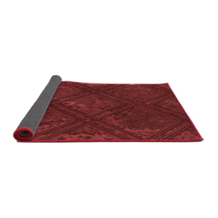 Thickness of Patterned Red Rug, pat3166rd