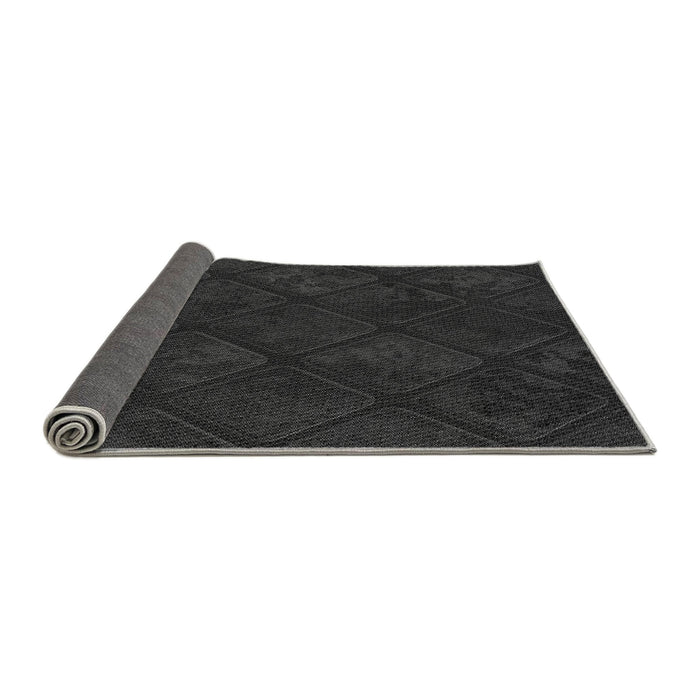 Thickness of Patterned Midnight Gray Rug, pat3167gry
