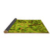 Thickness of Patterned Olive Green Rug, pat3168yw