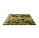 Sideview of Machine Washable Transitional Dark Bronze Brown Rug, wshpat3169brn