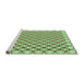 Sideview of Machine Washable Transitional Fern Green Rug, wshpat317grn