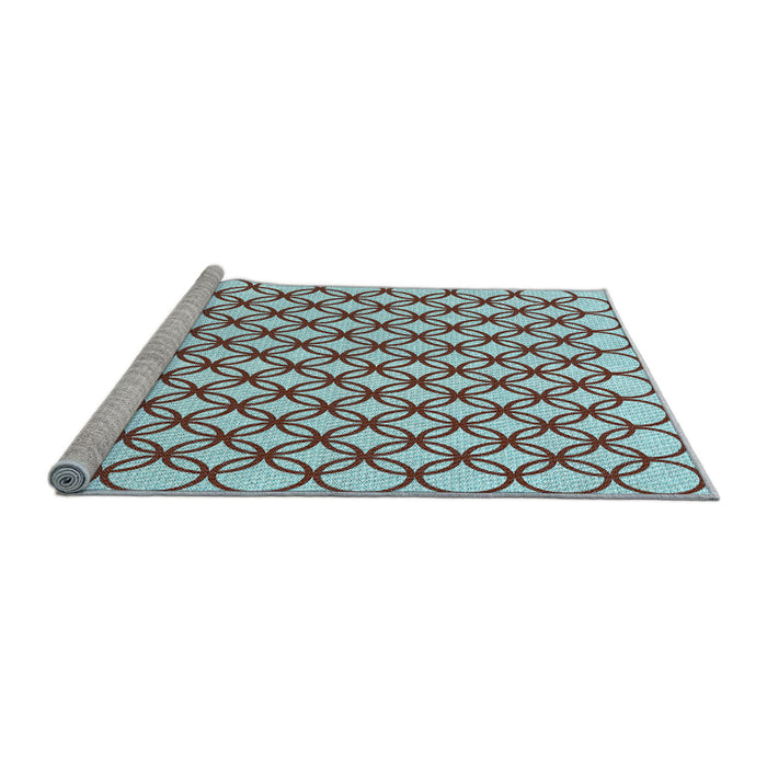 Sideview of Machine Washable Transitional Puce Purple Rug, wshpat317lblu