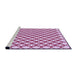 Sideview of Machine Washable Transitional Pink Rug, wshpat317pur