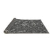 Thickness of Patterned Gunmetal Gray Rug, pat3170gry