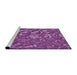 Sideview of Machine Washable Transitional Dark Magenta Purple Rug, wshpat3170pur