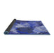 Thickness of Patterned Blue Rug, pat3171blu