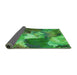 Thickness of Patterned Forest Green Rug, pat3171grn