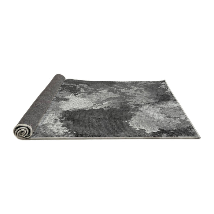 Thickness of Patterned Dark Gray Rug, pat3171gry